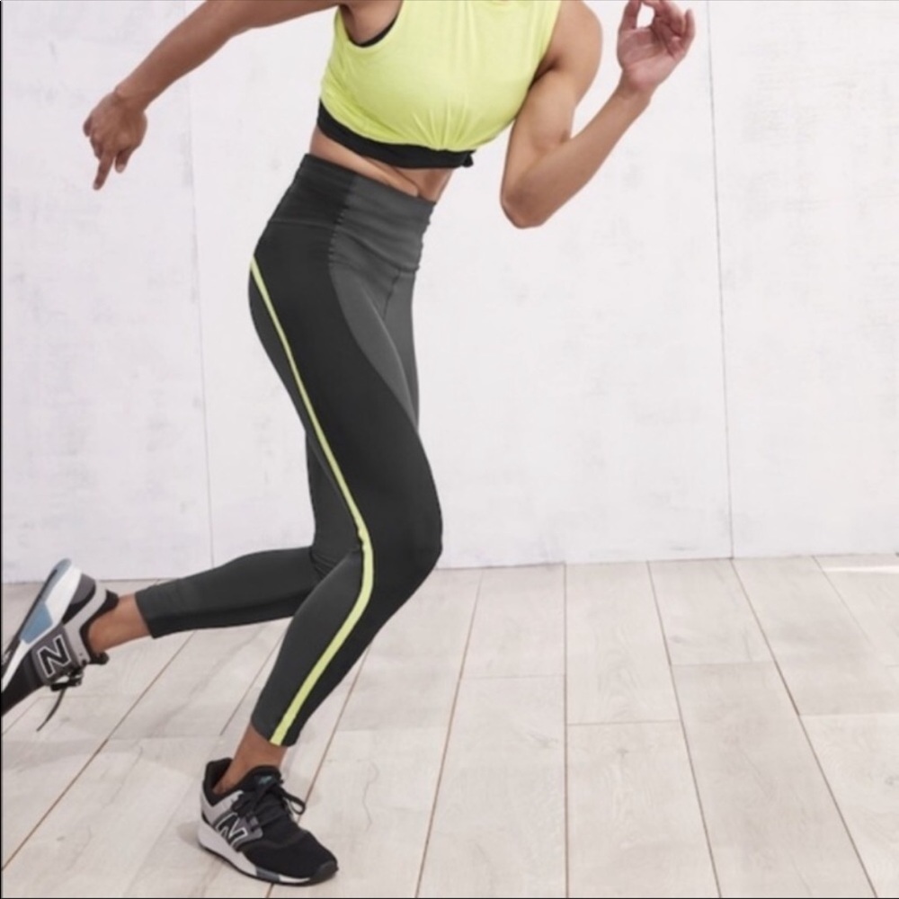 Athleta Spar High Waist 7/8 Color Block Leggings - Picture 3 of 9